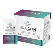 Biocolin collangen - sabor blueberry e acai - suplemento em capsulas da central nutrition
